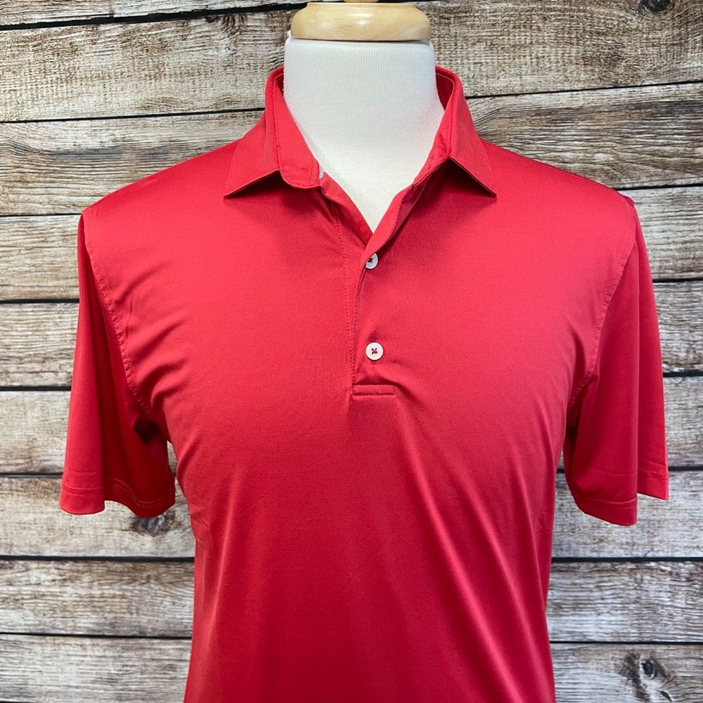 Johnnie O Performance Polo Shirt Size S Red